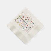 Hieroglyphisch Alphabet Serviette (Ecke)