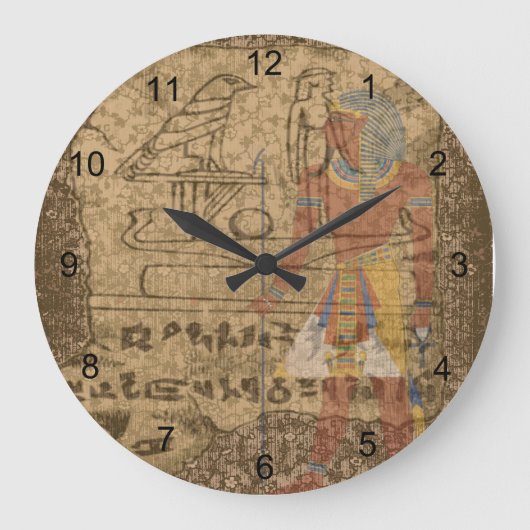 Hieroglyphisch Große Wanduhr (Vorderseite)