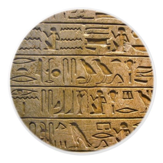 Hieroglyphische Keramik Keramikknauf (Vorderseite)
