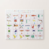 Hieroglyphisches Puzzle Alphabet (Horizontal)