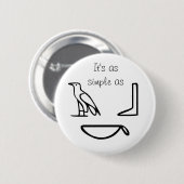 Hieroglypics Button (Vorne & Hinten)