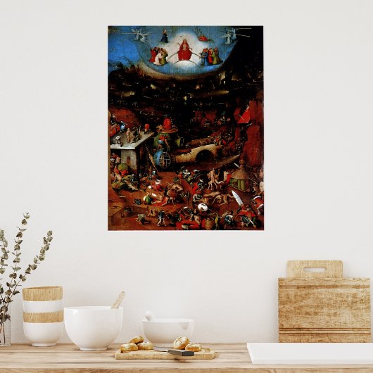 Hieronymes Bosch: Das letzte Urteil Poster (Küche)