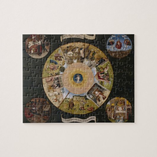 Hieronymus Bosch- 7 tödliche Sünden u. 4 letzte Puzzle (Horizontal)