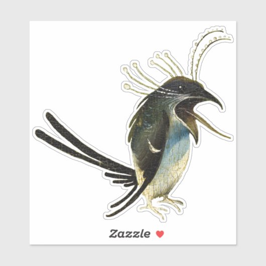 Hieronymus Bosch Bird Vinyl Sticker (Blatt)