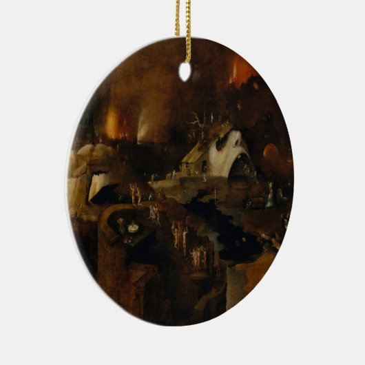 Hieronymus Bosch - Chrisist Descent Into Hell Keramik Ornament (Rechts)