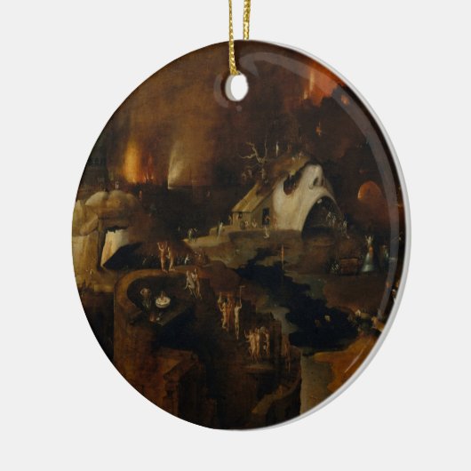 Hieronymus Bosch - Chrisist Descent Into Hell Keramik Ornament (Links)