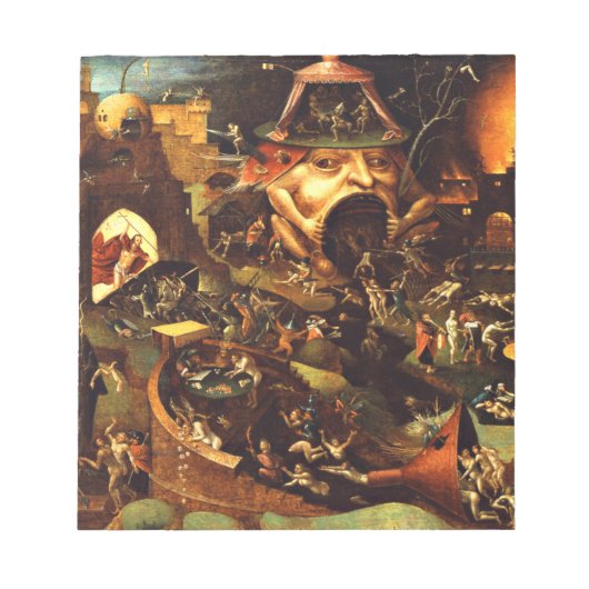 Hieronymus Bosch Christ in Limbo Notizblock (Vorderseite)