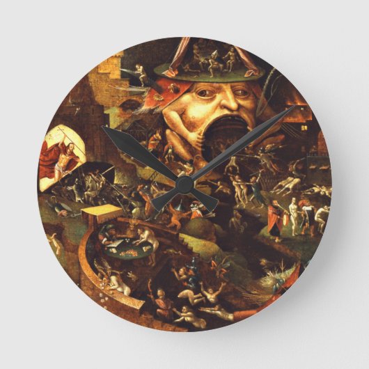 Hieronymus Bosch Christ in Limbo Runde Wanduhr (Vorderseite)