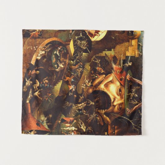 Hieronymus Bosch Christ in Limbo Wandteppich (Vorderseite (Horizontal))