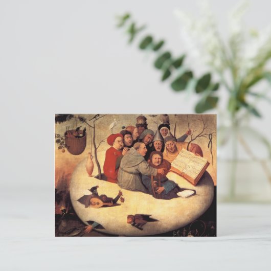 Hieronymus Bosch - Das Konzert im Ei Postkarte (Stehend Vorderseite)