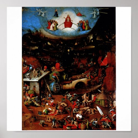 Hieronymus Bosch Das letzte Urteil Poster (Vorne)
