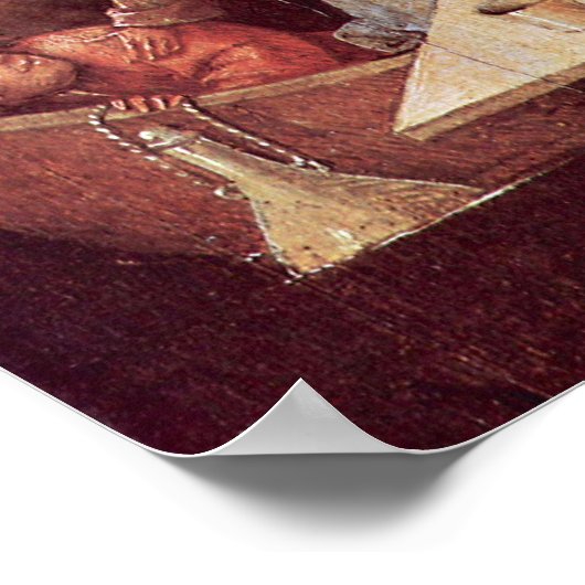 Hieronymus Bosch-Das Schiff der Narren Poster (Ecke)