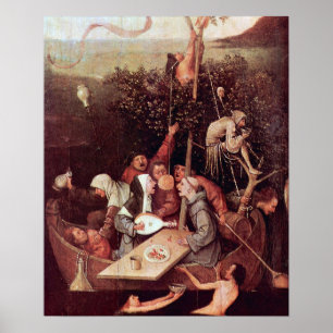 Hieronymus Bosch-Das Schiff der Narren Poster