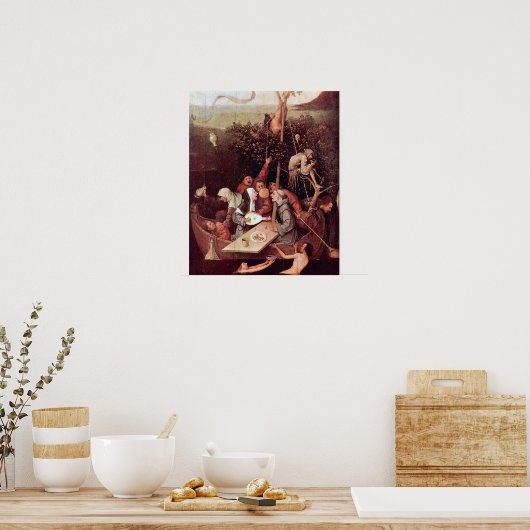 Hieronymus Bosch-Das Schiff der Narren Poster (Küche)