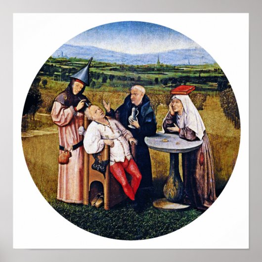 Hieronymus Bosch - Der Ausreißstein des Wahnsinns Poster (Vorne)