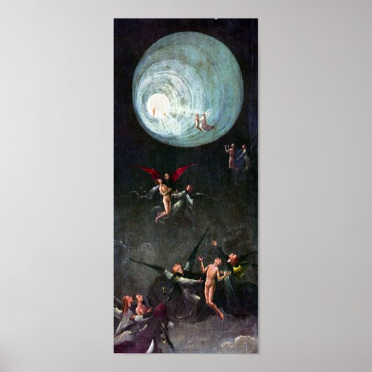 Hieronymus Bosch - Der Flug in den Himmel Poster (Vorne)