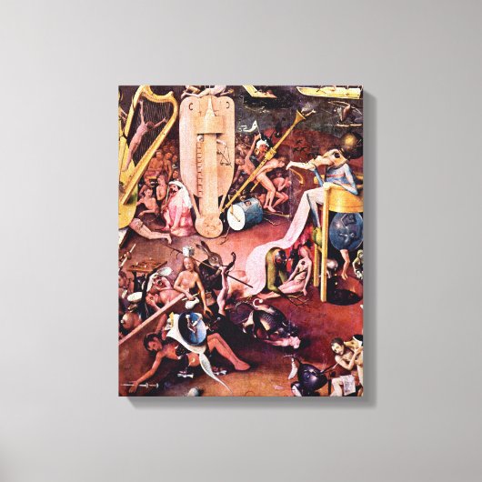 Hieronymus Bosch - Der Garten der Hölle, Details Leinwanddruck (Vorderseite)