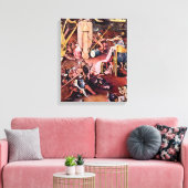 Hieronymus Bosch - Der Garten der Hölle, Details Leinwanddruck (Insitu (Wohnzimmer))