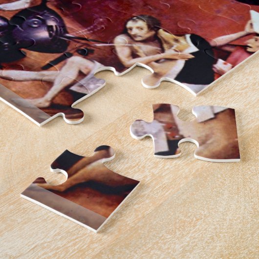Hieronymus Bosch - der Garten des Höllendetails Puzzle (Seite)