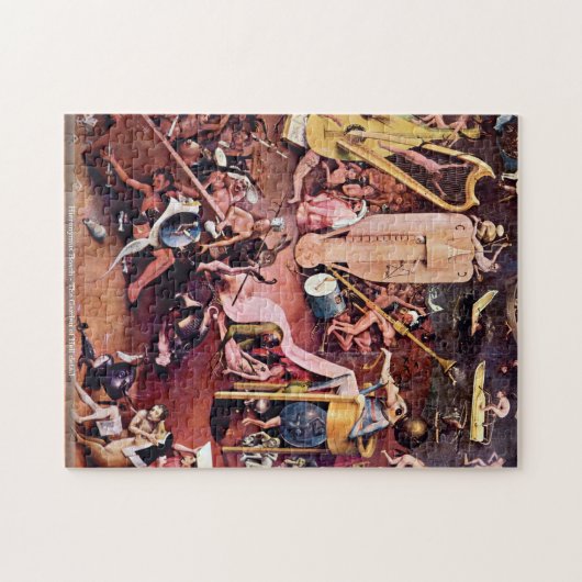 Hieronymus Bosch - der Garten des Höllendetails Puzzle (Horizontal)