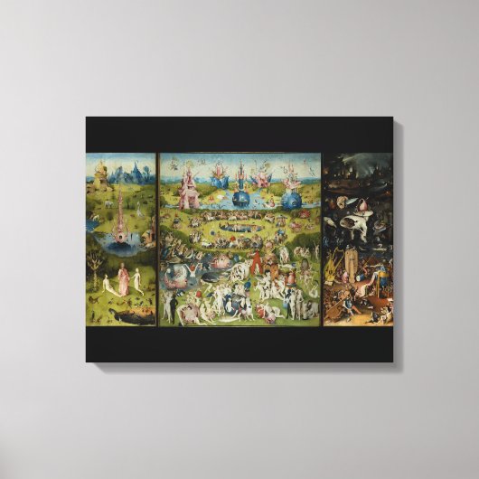 Hieronymus Bosch Der Garten Gestrickte Canvas Prin Leinwanddruck (Vorderseite)
