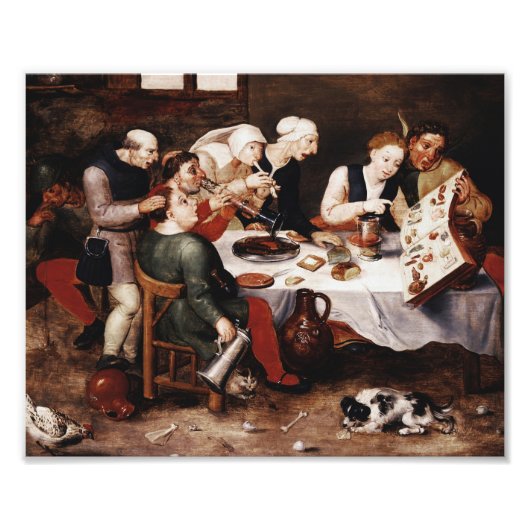 Hieronymus Bosch - Die Bacchus-Sänger Fotodruck (Vorne)