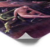 Hieronymus Bosch-Die Erholung zum Hölle im Fluss Poster (Ecke)