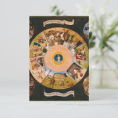 Hieronymus Bosch - Die sieben Toten Sünden Karte (Stehend Vorderseite)