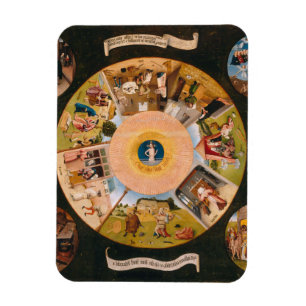 Hieronymus Bosch - Die sieben Toten Sünden Magnet