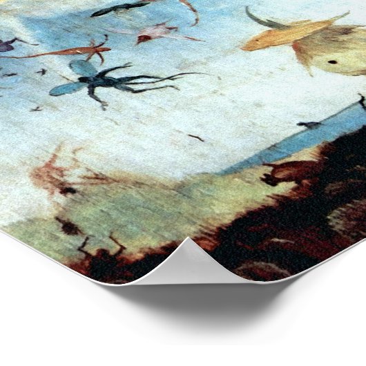 Hieronymus Bosch - Fall der Engel der Rebellen Poster (Ecke)