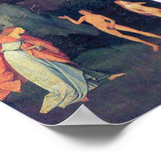 Hieronymus Bosch-Hell, Detail Poster (Ecke)