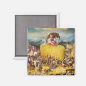 Hieronymus Bosch Malkunst Magnet (Vorderseite/Rückseite)