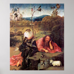 Hieronymus Bosch-Meditator St. John the Baptist Poster