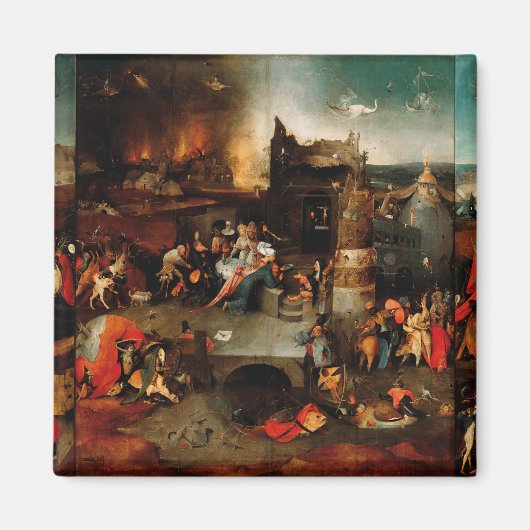 Hieronymus Bosch - Temptation von Saint-Anthony Magnet (Vorne)