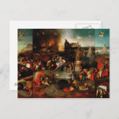 Hieronymus Bosch - Temptation von Saint-Anthony Postkarte (Vorne/Hinten)