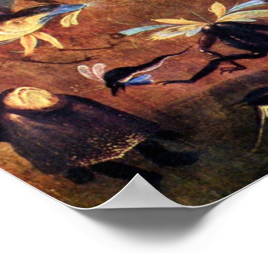 Hieronymus Bosch-Temptation von St. Anthony Poster (Ecke)