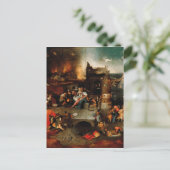 Hieronymus Bosch - Versuchung des Heiligen Anthony Postkarte (Stehend Vorderseite)