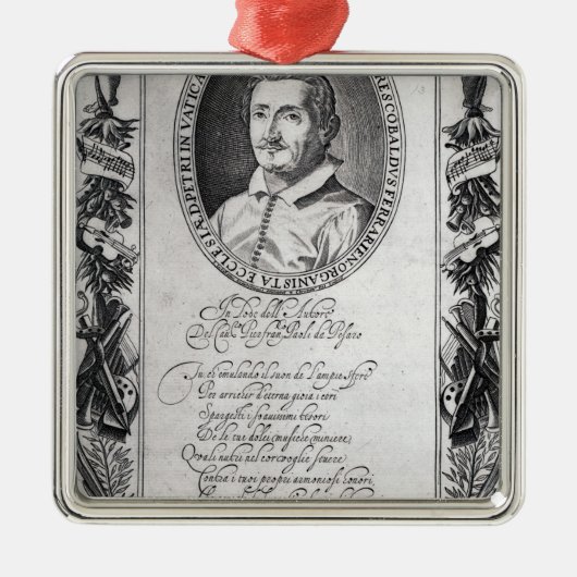 Hieronymus Frescobaldi, graviert durch Ornament Aus Metall (Vorne)