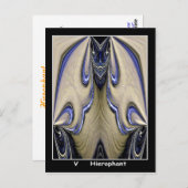 Hierophant Tarot Card Postkarte (Vorne/Hinten)