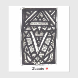 Hierophant, von Brian Benson, Vinylaufkleber Aufkleber