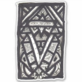 Hierophant, von Brian Benson, Vinylaufkleber Aufkleber (Vorderseite)