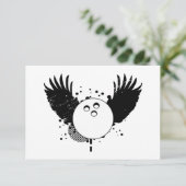 Hifi-Bowlingball Einladung (Stehend Vorderseite)