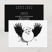 Hifi-Bowlingball Einladung (Vorne/Hinten)