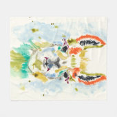 Hifi Llama - Portrait Fleecedecke (Vorderseite (Horizontal))