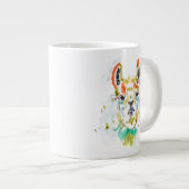 Hifi Llama - Portrait Jumbo-Tasse (Vorderseite Rechts)