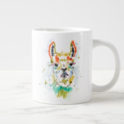 Hifi Llama - Portrait Jumbo-Tasse (Rechts)