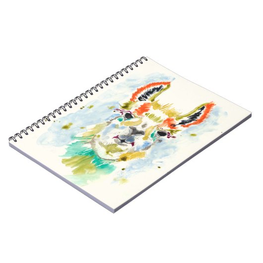 Hifi Llama - Portrait Notizblock (Linke Seite)