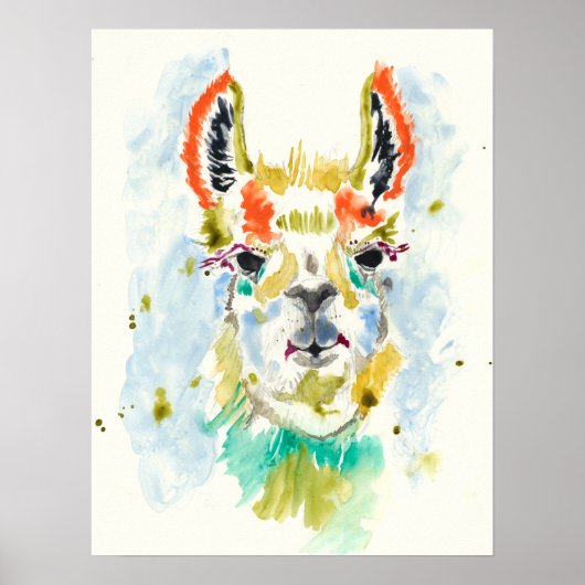 Hifi Llama - Portrait Poster (Vorne)