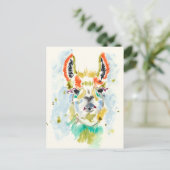 Hifi Llama - Portrait Postkarte (Stehend Vorderseite)