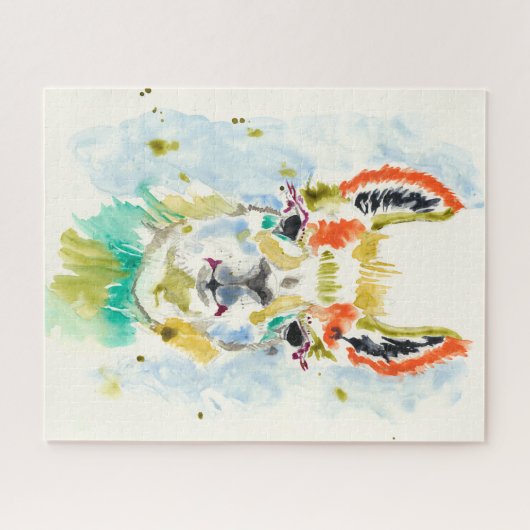 Hifi Llama - Portrait Puzzle (Horizontal)